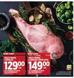 Meny ÅRETS FERSKE LAMMELÅR JÆREN SMAK, NOK 149 tilbud