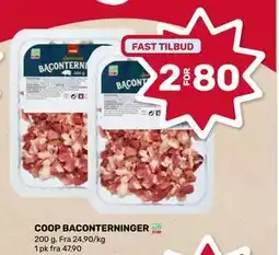 Matkroken COOP BACONTERNINGER, NOK 80 tilbud