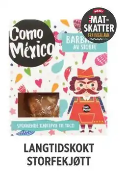 Meny LANGTIDSKOKT STORFEKJØTT tilbud