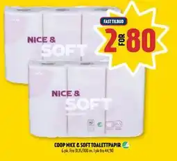 Coop Prix COOP NICE & SOFT TOALETTPAPIR, NOK 80 tilbud