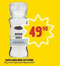 Coop Prix SANTA MARIA ROCK SALT KVERN, NOK 49.9 tilbud