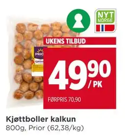 Meny Kjøttboller kalkun, NOK 49.9 tilbud