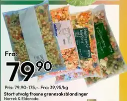 Gigaboks Stort utvalg frosne grønnsaksblandinger tilbud