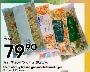 Gigaboks Stort utvalg frosne grønnsaksblandinger tilbud