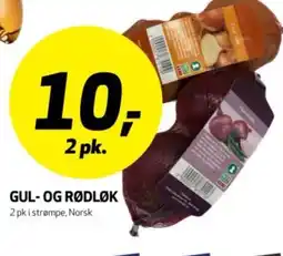 Bunnpris Gul- og rødløk tilbud