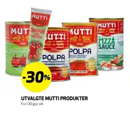 Bunnpris Utvalgte mutti produkter tilbud