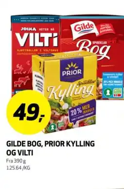 Bunnpris Gilde bog, prior kylling og vilti tilbud