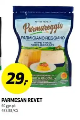 Bunnpris Parmesan revet tilbud
