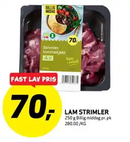 Bunnpris Lam strimler tilbud