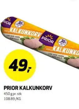 Bunnpris PRIOR Kalkunkorv tilbud
