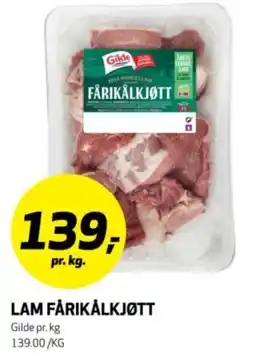 Bunnpris GILDE Lam fårikålkjøtt tilbud