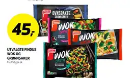 Bunnpris Utvalgte findus wok og grønnsaker tilbud