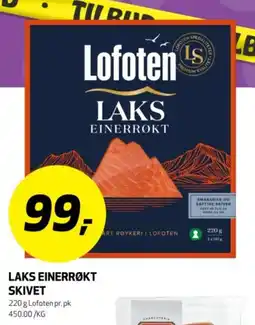 Bunnpris Laks einerrøkt skivet tilbud