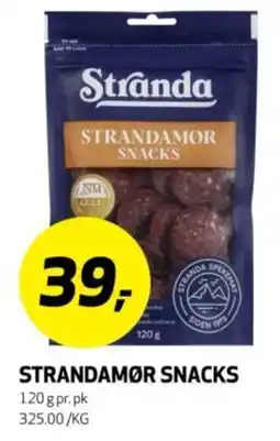 Bunnpris Strandamor snacks tilbud