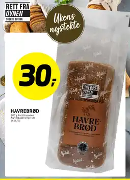 Bunnpris Havrebrød tilbud