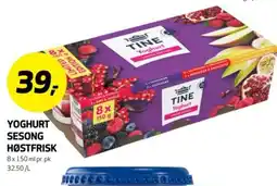 Bunnpris Yoghurt sesong høstfrisk tilbud
