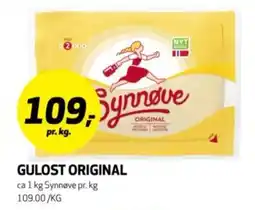 Bunnpris SYNNØVE Gulost original tilbud