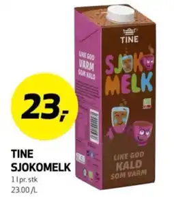 Bunnpris TINE Sjokomelk tilbud