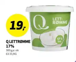 Bunnpris Qlettrømme 17% tilbud
