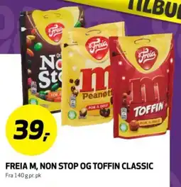 Bunnpris FREIA M, non stop og toffin classic tilbud