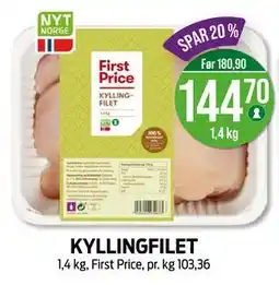 Kiwi KYLLINGFILET, NOK 144.7 tilbud