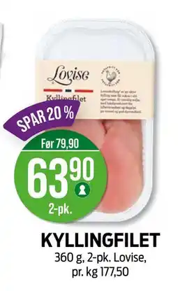 Kiwi KYLLINGFILET, NOK 63.9 tilbud