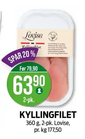 Kiwi KYLLINGFILET, NOK 63.9 tilbud