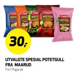 Bunnpris Utvalgte spesial potetgull fra maarud tilbud
