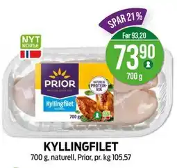 Kiwi KYLLINGFILET, NOK 73.9 tilbud