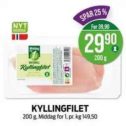 Kiwi KYLLINGFILET, NOK 29.9 tilbud