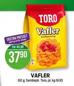 Kiwi VAFLER, NOK 37.9 tilbud