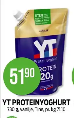 Kiwi YT PROTEINYOGHURT, NOK 51.9 tilbud