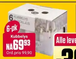Europris Kubbelys, NOK 69.93 tilbud