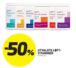 Bunnpris Utvalgte løft- vitaminer tilbud