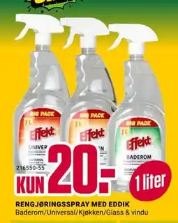Europris RENGJØRINGSSPRAY MED EDDIK, NOK 20 tilbud