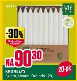Europris KRONELYS, NOK 90.3 tilbud