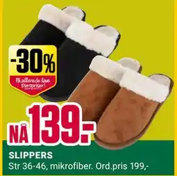Europris SLIPPERS, NOK 139 tilbud