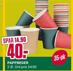 Europris PAPPBEGER, NOK 40 tilbud