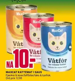 Europris MAXCAT KATTEMAT I SAUS, NOK 10 tilbud