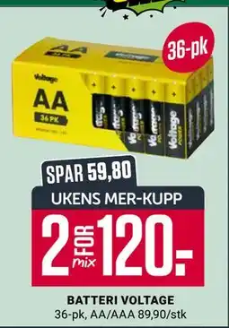 Europris BATTERI VOLTAGE, App-pris tilbud