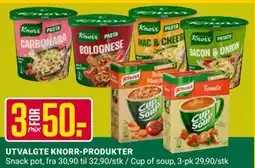 Europris UTVALGTE KNORR-PRODUKTER, NOK 50 tilbud