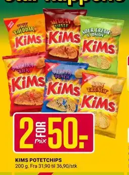Europris KIMS POTETCHIPS, NOK 50 tilbud