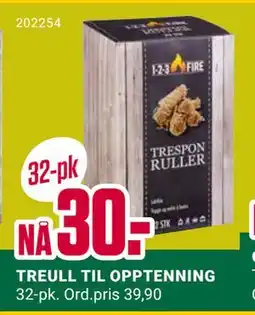 Europris TREULL TIL OPPTENNING, NOK 30 tilbud