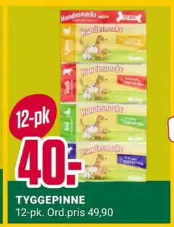 Europris TYGGEPINNE, NOK 40 tilbud