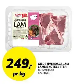 Bunnpris GILDE HVERDAGSLAM LAMMEKOTELETTER, NOK 249 tilbud