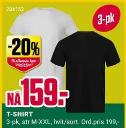Europris T-SHIRT, NOK 159 tilbud