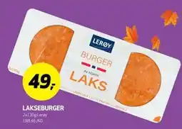 Bunnpris LAKSEBURGER, NOK 49 tilbud