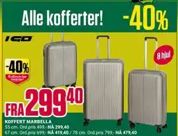 Europris KOFFERT MARBELLA tilbud
