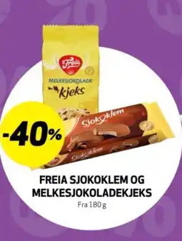 Bunnpris FREIA Sjokoklem og melkesjokoladekjeks tilbud