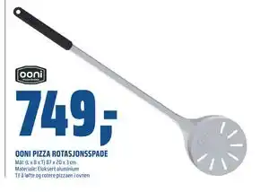 Obs Bygg OONI PIZZA ROTASJONSSPADE, NOK 749 tilbud